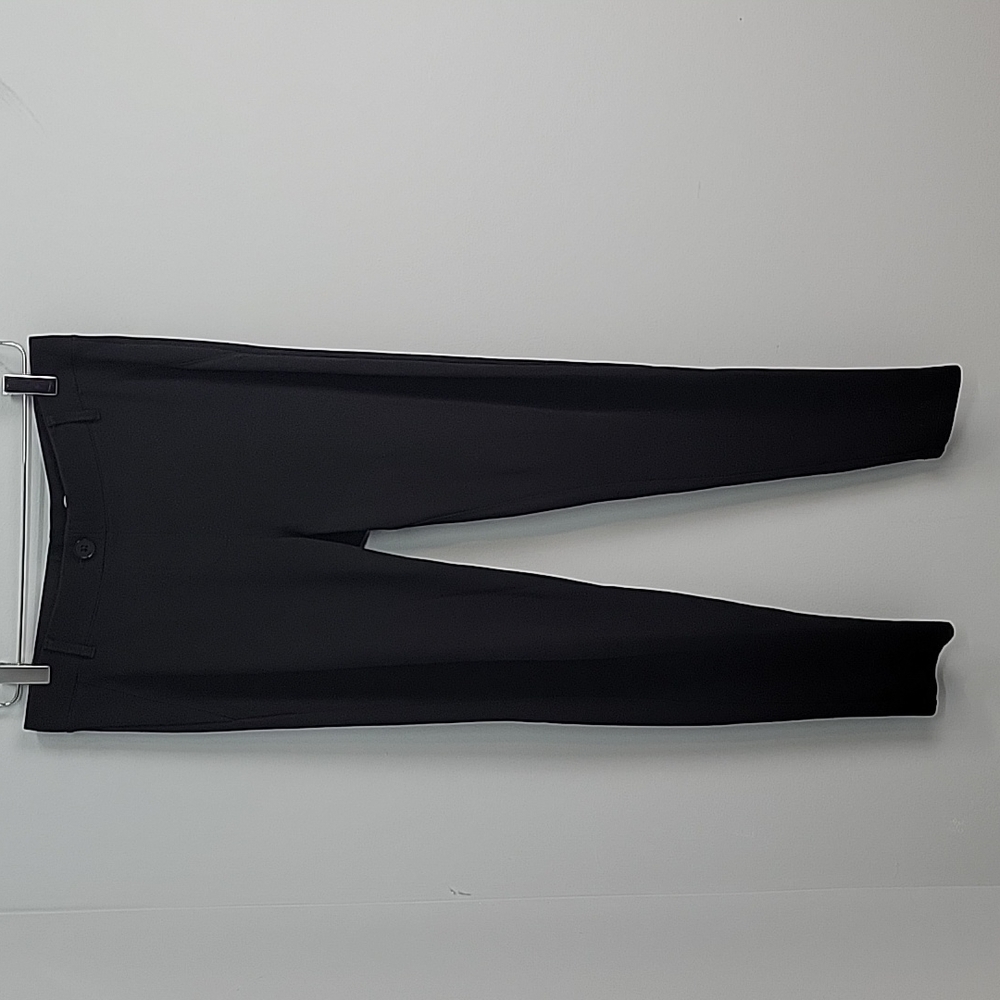 W1166-BK Betabrand Skinny Leg black ponte yoga dress pants